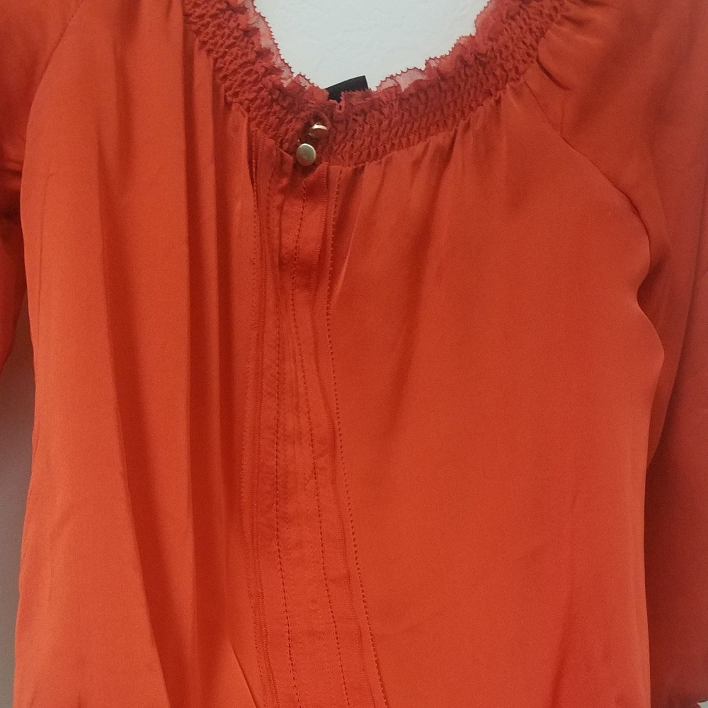 Silk off the shoulder blouse